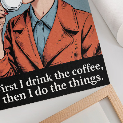 Wand poster Retro-Kaffee