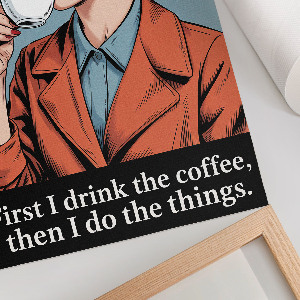 Retro-Kaffee-Wandposter
