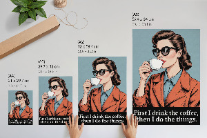 Retro-Kaffee-Wandposter