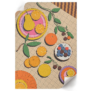 Kunstdruck-Poster mit Motiv 'Früchtefest'