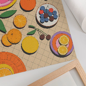 Kunstdruck-Poster mit Motiv 'Früchtefest'