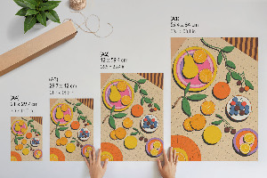 Kunstdruck-Poster mit Motiv 'Früchtefest'