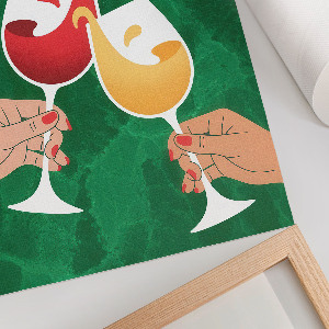 Kunstdruck-Poster „Ein Hoch auf das Leben!“