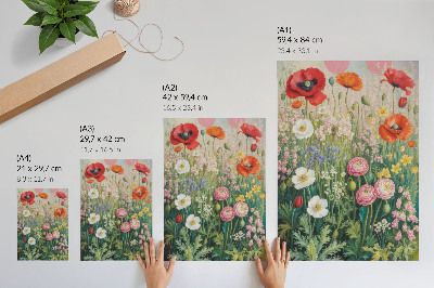 Poster auf leinwand Blumenmagie