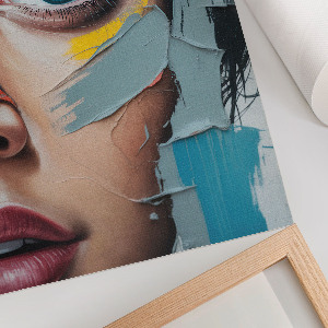 Wandposter mit abstrakter Darstellung eines Auges