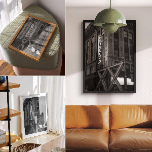 Kunstdruck Poster „Urbane Atmosphäre“