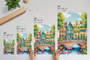 Poster auf Leinwand mit Farbkanal-Effekt