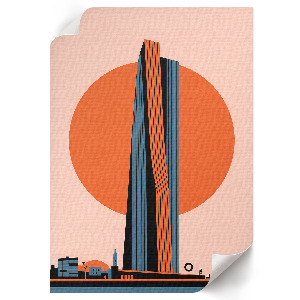 Poster Kunstdruck „Stadt der Zukunft