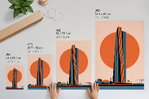 Poster Kunstdruck „Stadt der Zukunft