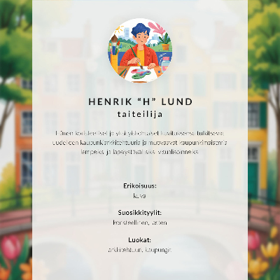 Wand poster Ein hübsches Café