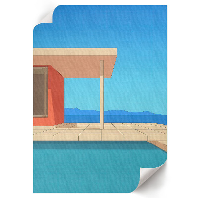 Kunstdruck leinwand Sommerarchitektur