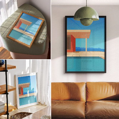 Kunstdruck leinwand Sommerarchitektur