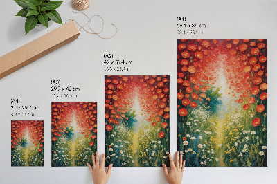 Retro poster Blumenexplosion