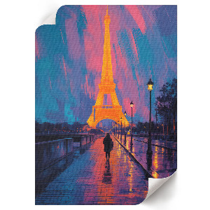 Wandposter mit Nachtpanorama