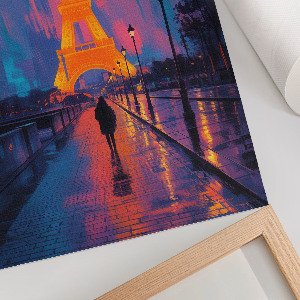Wandposter mit Nachtpanorama