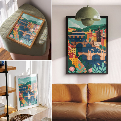 Kunstdruck poster Stadtlandschaft