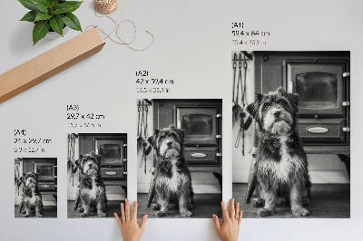 Poster auf leinwand Retro-Hund