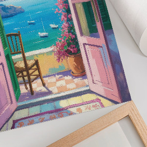 Poster na stenu Dvere na balkón