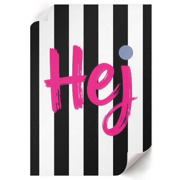 Poster leinwand Pink Hey