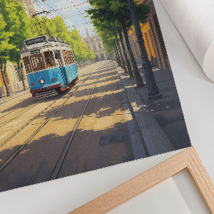 Wandposter mit Stadtlandschaft