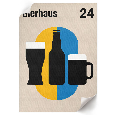 Kunstdruck leinwand Bierhaus-Poster