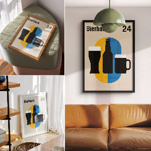 Kunstdruck auf Leinwand mit Motiv 