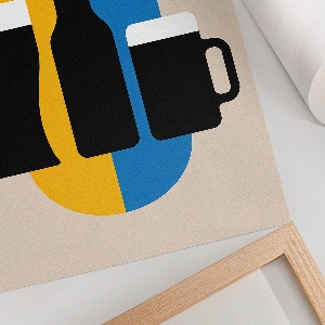 Kunstdruck auf Leinwand mit Motiv 