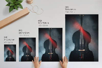 Poster auf leinwand Schwarze Violine