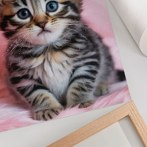 Poster Kunstdruck mit Motiv einer Katze mit Krone
