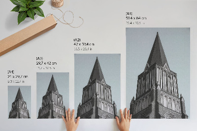 Wand poster gotischer Turm