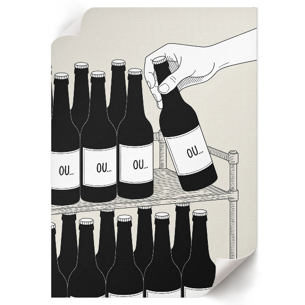 Poster na stenu Fľaše s nápojmi