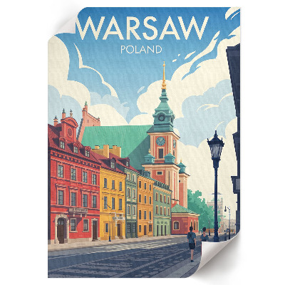 Poster kunstdruck Warschauer Architektur