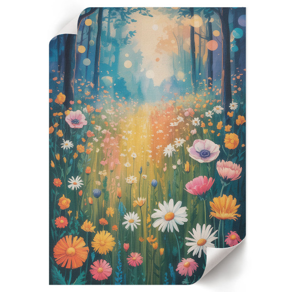 Kunstdruck leinwand Blumenwiese