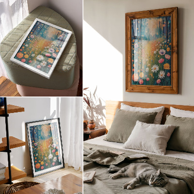 Kunstdruck leinwand Blumenwiese