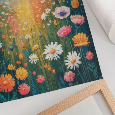 Kunstdruck leinwand Blumenwiese
