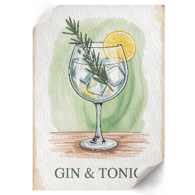 Poster auf leinwand Gin Tonic