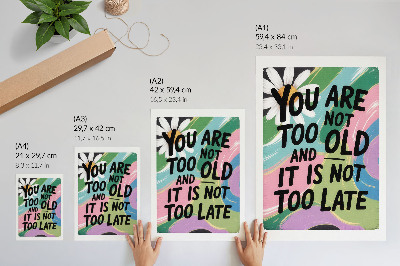 Wand poster Motivation im Alltag