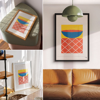 Kunstdruck poster Geometrische Form
