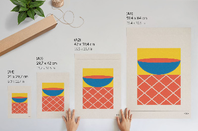 Kunstdruck poster Geometrische Form