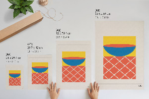 Kunstdruck poster Geometrische Form