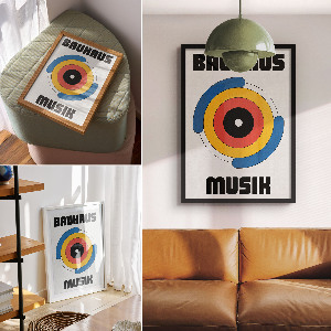 Kunstdruck leinwand Bunte Kreise