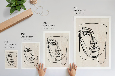 Bilder poster Gesichtsskizze