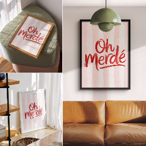 Poster kunstdruck Oh Mist!