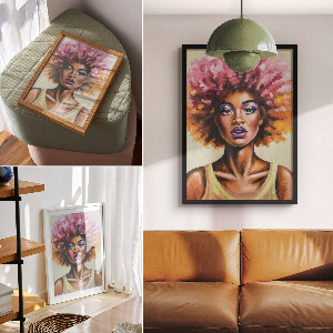 Plagát do izby Afroamerický nosič