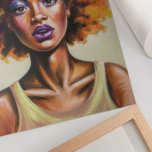 Wandposter mit Motiv eines afroamerikanischen Portaits
