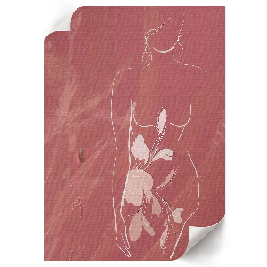 Retro plagát Ženská silueta