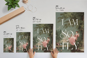 Retro-Poster mit der Aufschrift „Ich bin so cool“