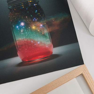 Poster leinwand Platz in einem Glas