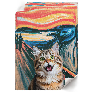 Poster Kunstdruck mit Motiv 'Katzenschrei'
