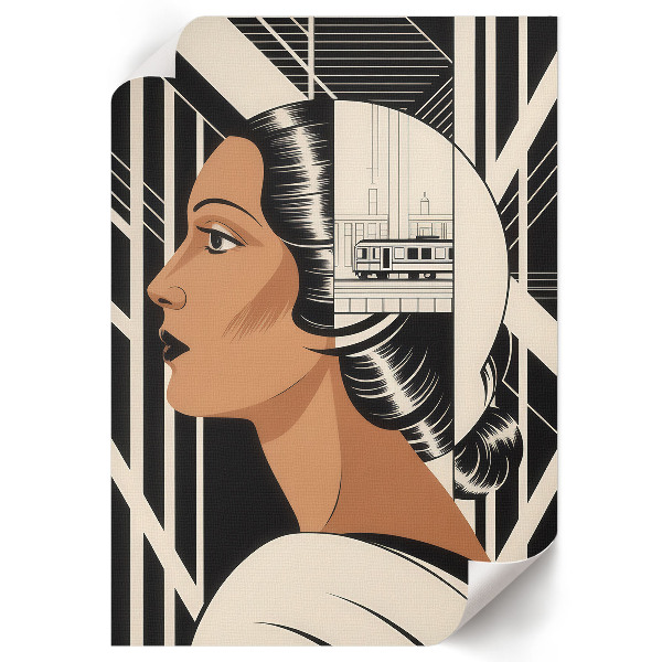 Kunstdruck poster Frau Modernismus